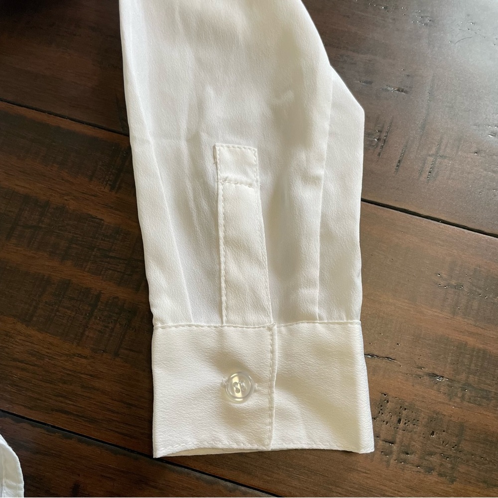 Venus Long Sleeve White Blouse - Picture 9 of 12